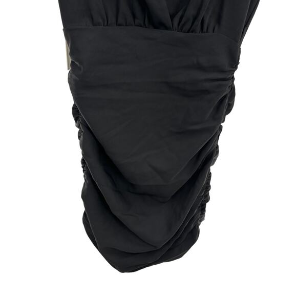 Aritzia Babaton Black Viva Ruched Mini Dress - Picture 6 of 12